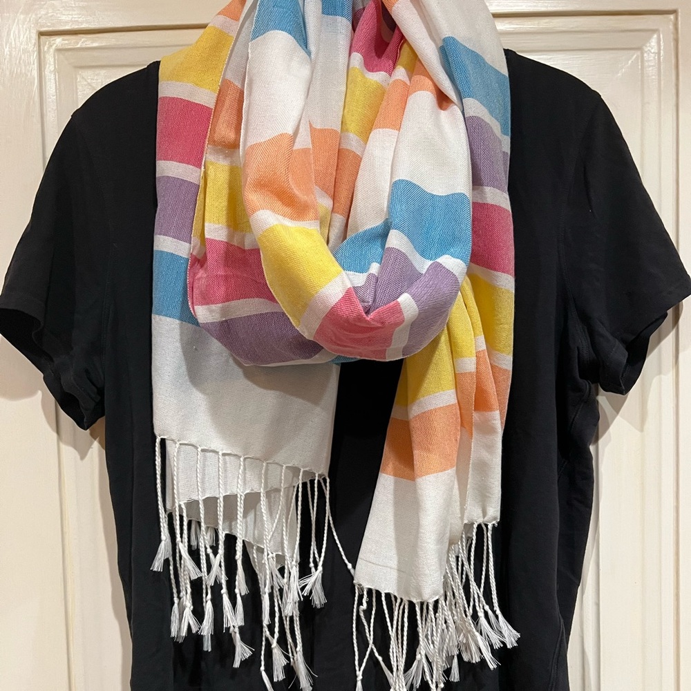 Rainbow Stripe Scarf